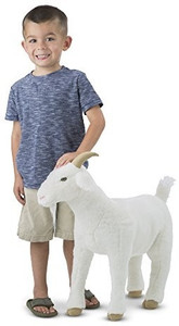 MELISSA DOUG Standing Lifelike Plush Goat Stuffed Animal 22 x