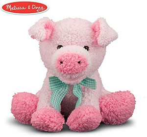 MELISSA DOUG Meadow Medley Piggy Stuffed Animal With Sound
