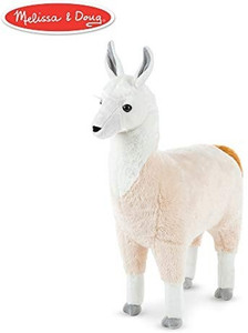 MELISSA DOUG Standing Lifelike Plush Llama Stuffed Animal Plush