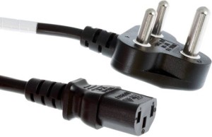 Oxane Heavy Duty Power Cord for Computer and other machine 6A 240V 1.2 m Power Cord(Compatible with Computer, Ups, Monitor, Heavy Equipments, Black)