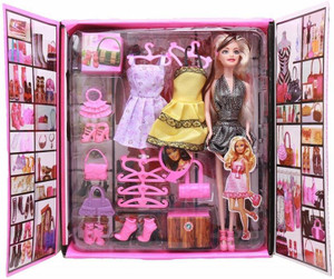 Kiyara Collection Girl s Fashion Doll With Dresses Makeup And