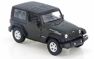 Welly Jeep Wrangler Rubicon Green 42371HD 4.5 Diecast Model Toy