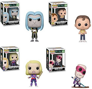 Funko Animation Pop Rick Morty Collectors Set Teacher Rick Slick