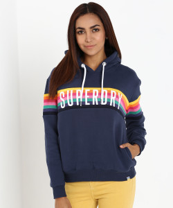Superdry Full Sleeve Striped Women Sweatshirt Buy Superdry Full