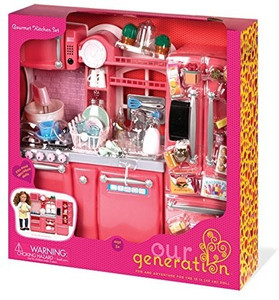 American doll shop kitchen set