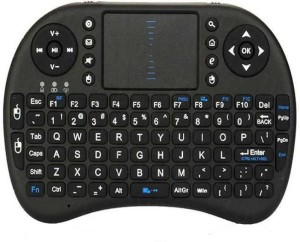 Odile Portable Wireless Keyboard with Built-in Mouse Combo Wireless Multi-device Keyboard(Black)