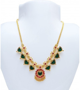 RFJ Palakka Adjustable Length Necklace Gold plated Plated Brass