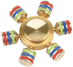 CrazyBuy Brass Fidget Spinner Toy with Stainless Steel Bearings