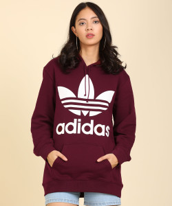 Burgundy adidas sweatshirt womens store