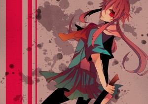 Athah Designs Anime Mirai Nikki Yuno Gasai 13*19 inches Wall