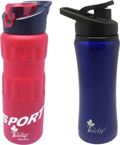 Tuelip Combo Of 2 Stainless Steel Water Bottle For