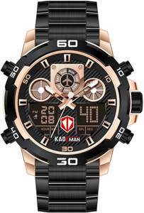 kademan Analog Digital Watch For Men Buy kademan Analog Digital Watch For Men Black Gold Business Casual Trendy Stylish Partywear Analog Digital Stainless Steel Online at Best Prices in India Flipkart...