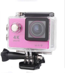 odile 4k ultra hd water resistant sports action camera with 2 inch display sports and action camera(pink, 16 mp)