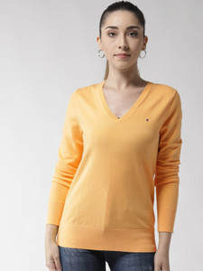Womens yellow tommy hilfiger sales jumper