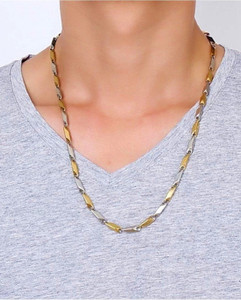 Platinum and gold mixed chain top