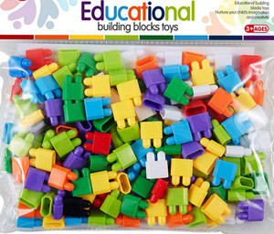 Round plastic store building toys