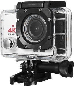 sneeze 4k ultra hd water resistant sports action camera ultra wide-angle lens sports and action camera(white, 16 mp)