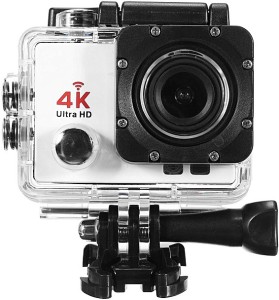 sneeze 4k action camera with wifi hdmi 2-inch lcd screen 170 wide angle lens sports and action camera(white, 16 mp)