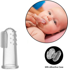 Teething deals finger brush