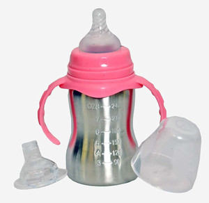 Angled glass baby bottles sale