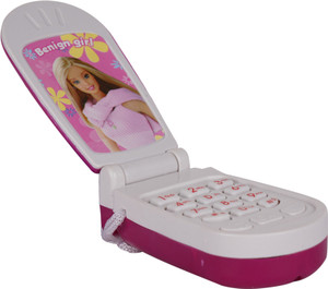 AutoVHPR Small Flip Up Barbi Caller Tunes Cell Phone Toy Small