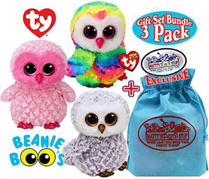 TySilk Beanie Boos 6 inch The Owl Owlette Stuffed Plush Animals