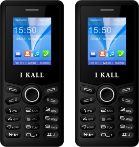 I Kall K23 Combo of Two Mobiles(Black)