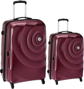 SKYBAGS Mint set of 2 bags 67 cms and 55 cms Check in Suitcase 4 Wheels 26 inch Maroon Price in India Flipkart