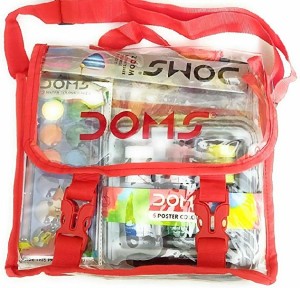 Doms Jonior Art Kit  Comes With Transparent Zipper Bag  Perfect Value  Pack  Kit For School Essentials  Gifting Range For Kids  Combination of  8 Stationery Items  Amazonin Home  Kitchen