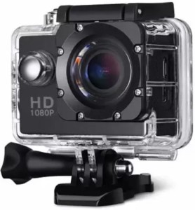 little monkey action shot waterproof action camera 1080p with 12mp sports and action camera(black, 14 mp)