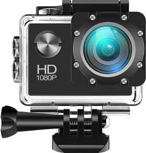 little monkey action shot action shot 1080p action full hd waterproof underwater camera hd sports and action camera(black, 14 mp)