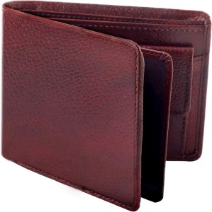 GO HIDE Men Brown Genuine Leather Wallet BROWN VIOLET COLOUR