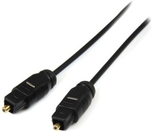 Tobo Digital Audio Optical Optic Fiber Cable 3 m Fiber Optical Cable(Compatible with Tv, Home Theater, Laptop, Black)