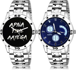 NIKOLA combo watch Analog Watch For Boys Buy NIKOLA combo watch Analog Watch For Boys Best Luxury Apna Time Aayega Chain Watch And Chain Watch Silver Color Boys And
