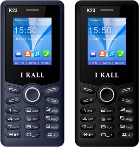 I Kall K23 Combo of Two Mobiles(Blue & Black)