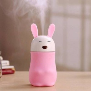 belldial Lovely Bear Shaped Air Freshener Humidifier with LED Night Light Portable Room Air Purifier(Multicolor)