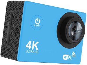 lizzie 4k wifi action camera 16 mp ultra hd waterproof sports and action camera(blue, 16 mp)