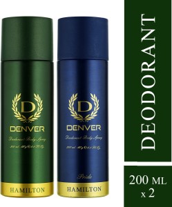 DENVER Hamilton and Pride Combo Deodorant Spray  -  For Men