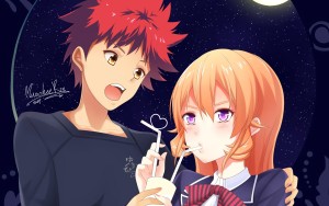 Food Wars! Shokugeki no Soma - Anime - Erina Nakiri & Soma Yukihira Sticker  sōma