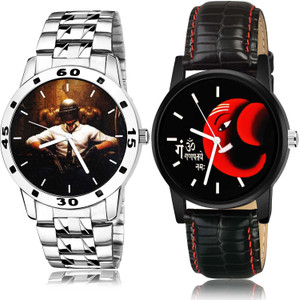 NEUTRON combo watch Analog Watch For Boys Buy NEUTRON combo watch Analog Watch For Boys Latest Party Wedding Pubg Military Army Chain Watch And Ganpti Silver And Black Color
