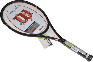 WILSON BURN FST 99 Black Unstrung Tennis Racquet With Cover Black 