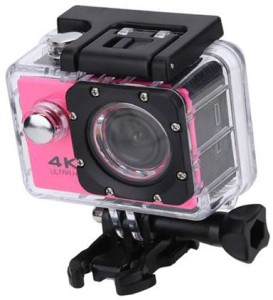 piqancy 4k wifi waterproof full hd 1080p sports action camera dvr cam dv video sports and action camera(pink, 16 mp)