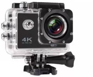 techobucks 4k action camera wi-fi 16mp full hd 1080p waterproof cam sm-112 sports & action camera(black)