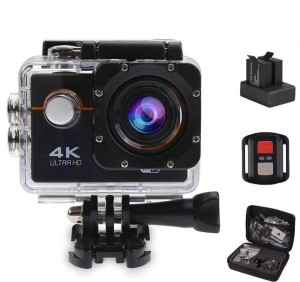 techobucks 4k waterproof wifi wide angle 16 mp 4k video recording camera sm-112 sports & action camera(black)