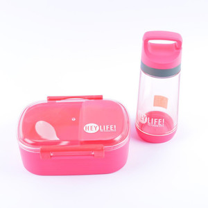 Flipkart Tuelip Lunch Box Set With Water Bottle For School Going Kids Girls Boys Pink 3 Containers Lunch Box