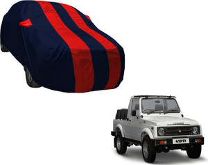 Auto Hub Car Cover For Maruti Suzuki Gypsy With Mirror Pockets