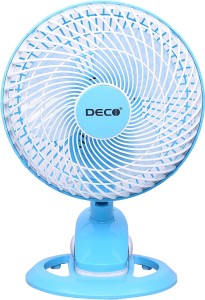 Deco Nano Electric Fan 200 mm 3 Blade Table Fan(Red, Pack of 1)