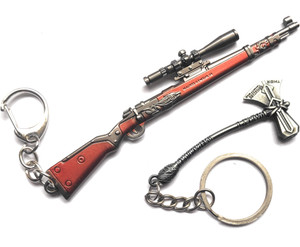 Swag Brother PUBG Orange Kar98 And Small AXE Key Chain Price in