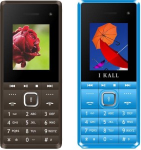 I Kall K 2180 Combo of Two Mobiles(Blue, Brown)