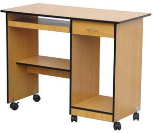 Office table with shop wheels